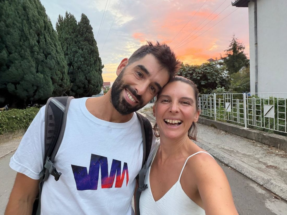 Maga y Exe al atardecer