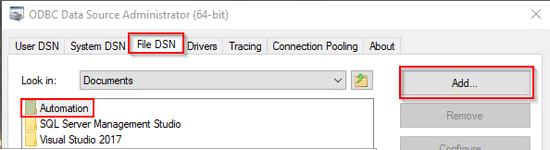 access a Microsoft SQL Server database via the WinCC Unified access a Microsoft SQL Server database via the WinCC Unified