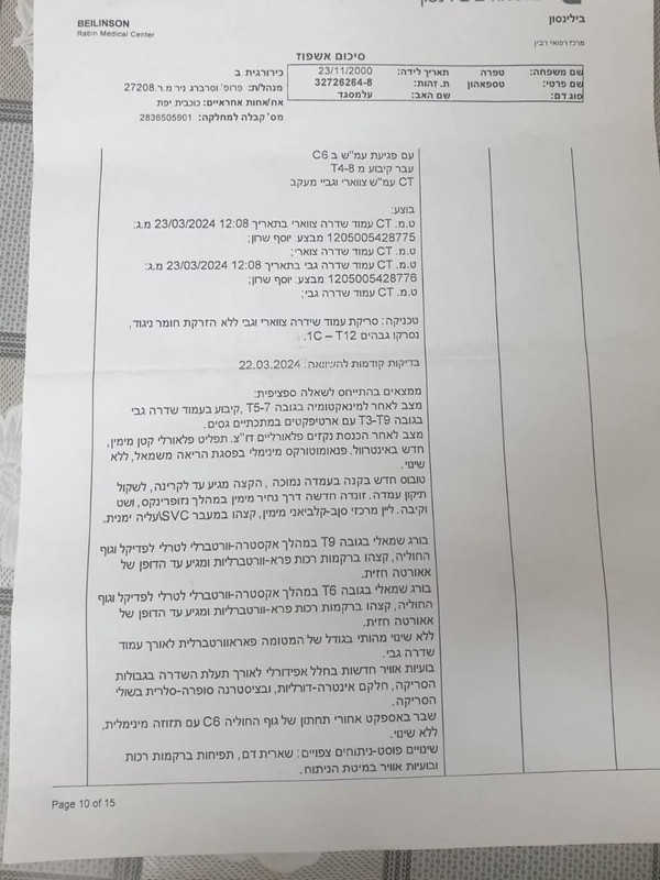 מסמך רפואי רשמי – טספאהון טפרה