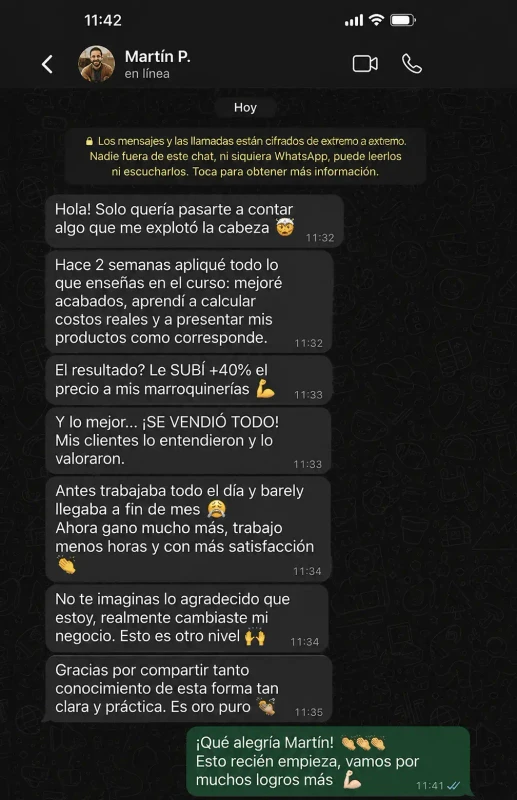 Reseña WhatsApp Martín