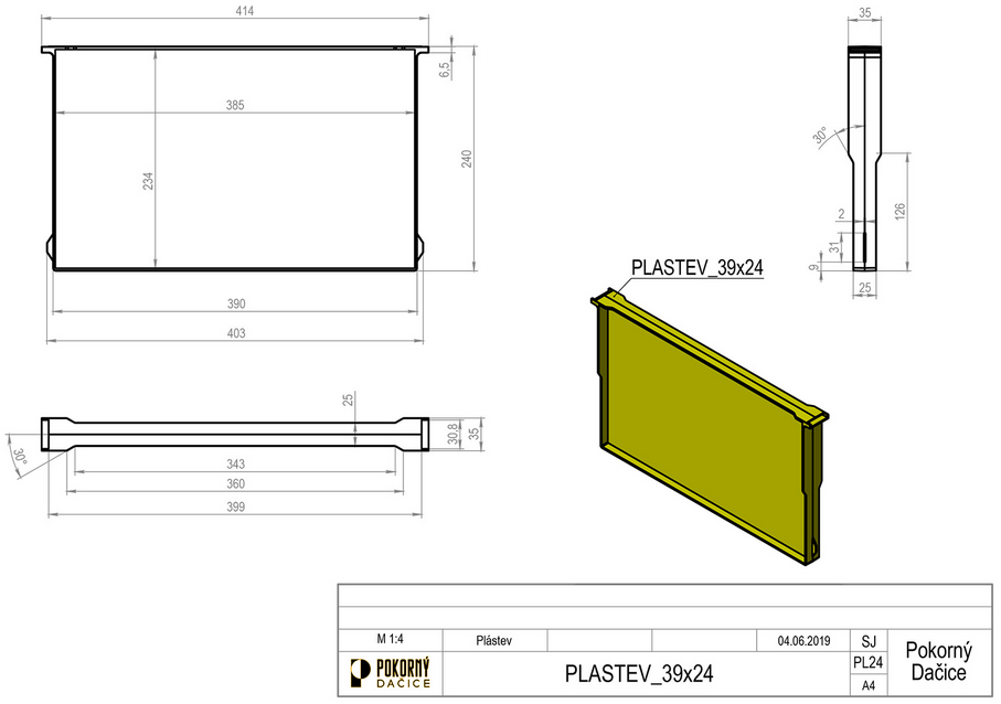Nákresy, návody a plánky - Včelařské potřeby Pokorný Dačice - 000032