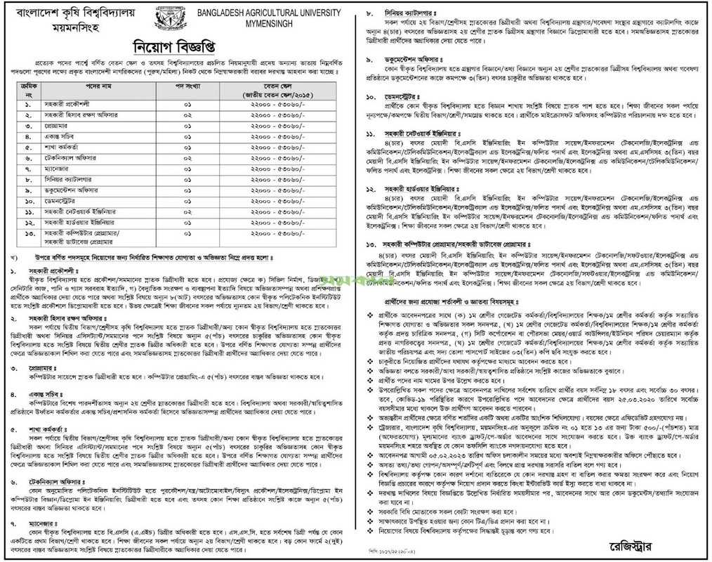 BAU-Job-Circular-2023