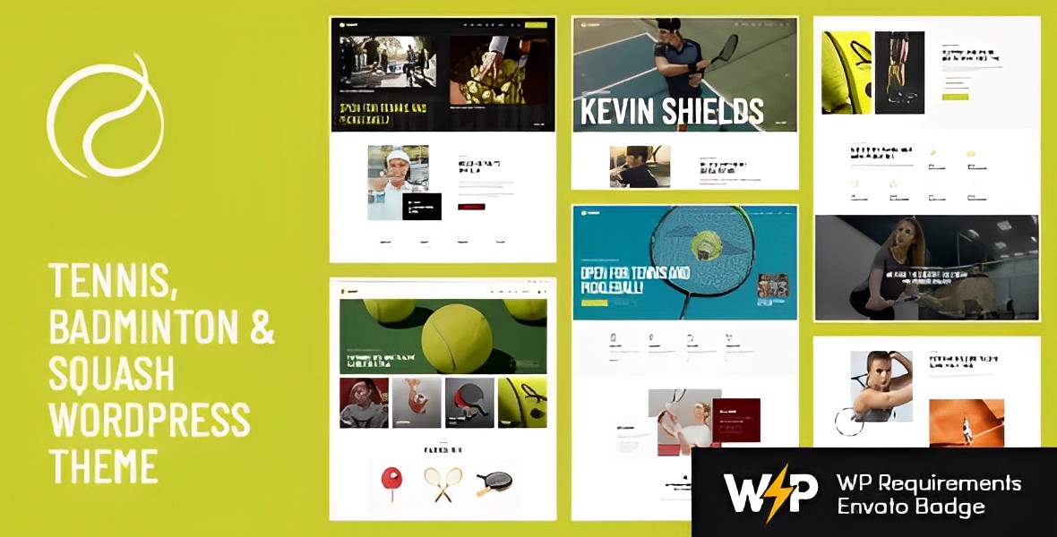 Racquet – Tennis, Badminton & Squash WordPress Theme
