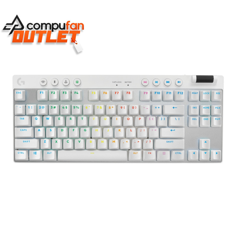 OUTLET - Teclado Logitech G Pro X Tkl Lightspeed Inalámbrico White