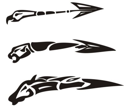 three-animal-arrows-symbols-of-arrows-sh