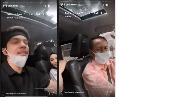 Atta Halilintar mengetes keahlian Arman dalam menyetir mobil