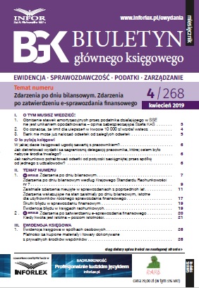 Biuletyn Głównego Księgowego 4/2019