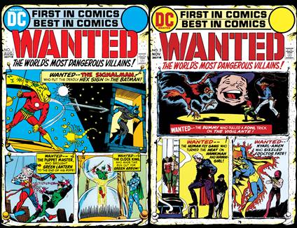 Wanted - The World's Most Dangerous Villains #1-5, 7-9 (1972-1973)