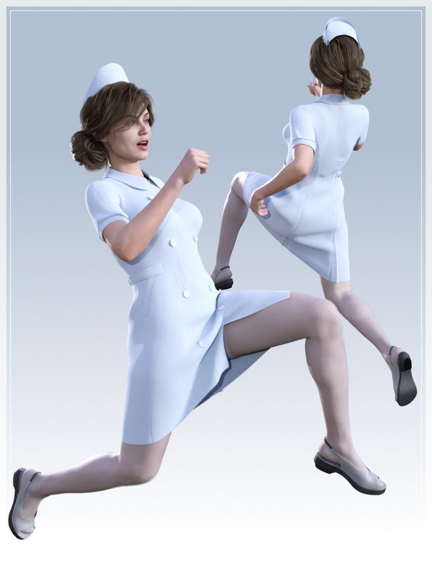 dForce Nurse Uniform for Genesis 8 Female(s)