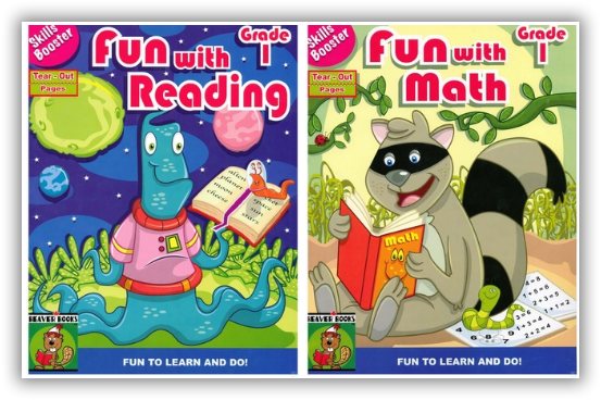 Skill Boosters - Fun with Reading, Fun with Math Grade 1