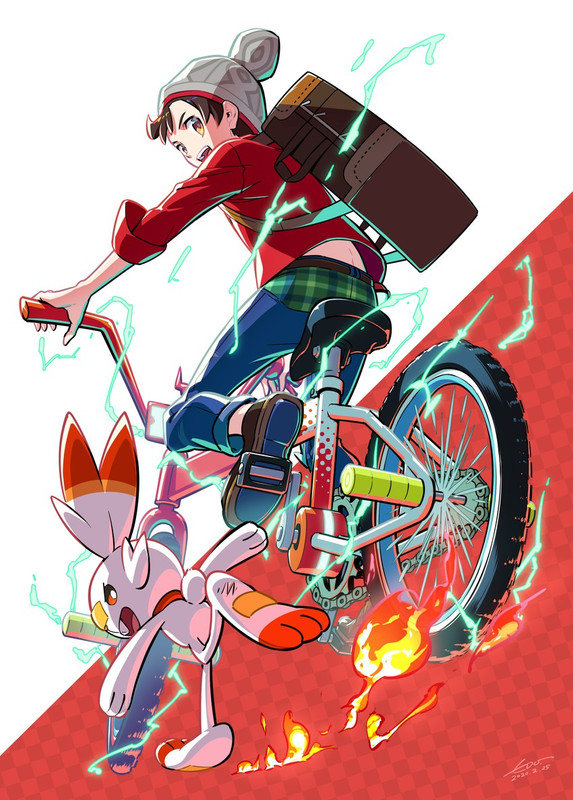 rotom-scorbunny-victor-and-rotom-bike-po
