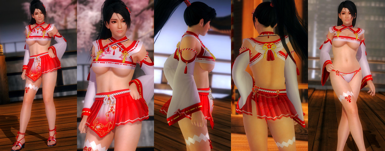 Momiji DOAXVV Red Plum Shrine Visit