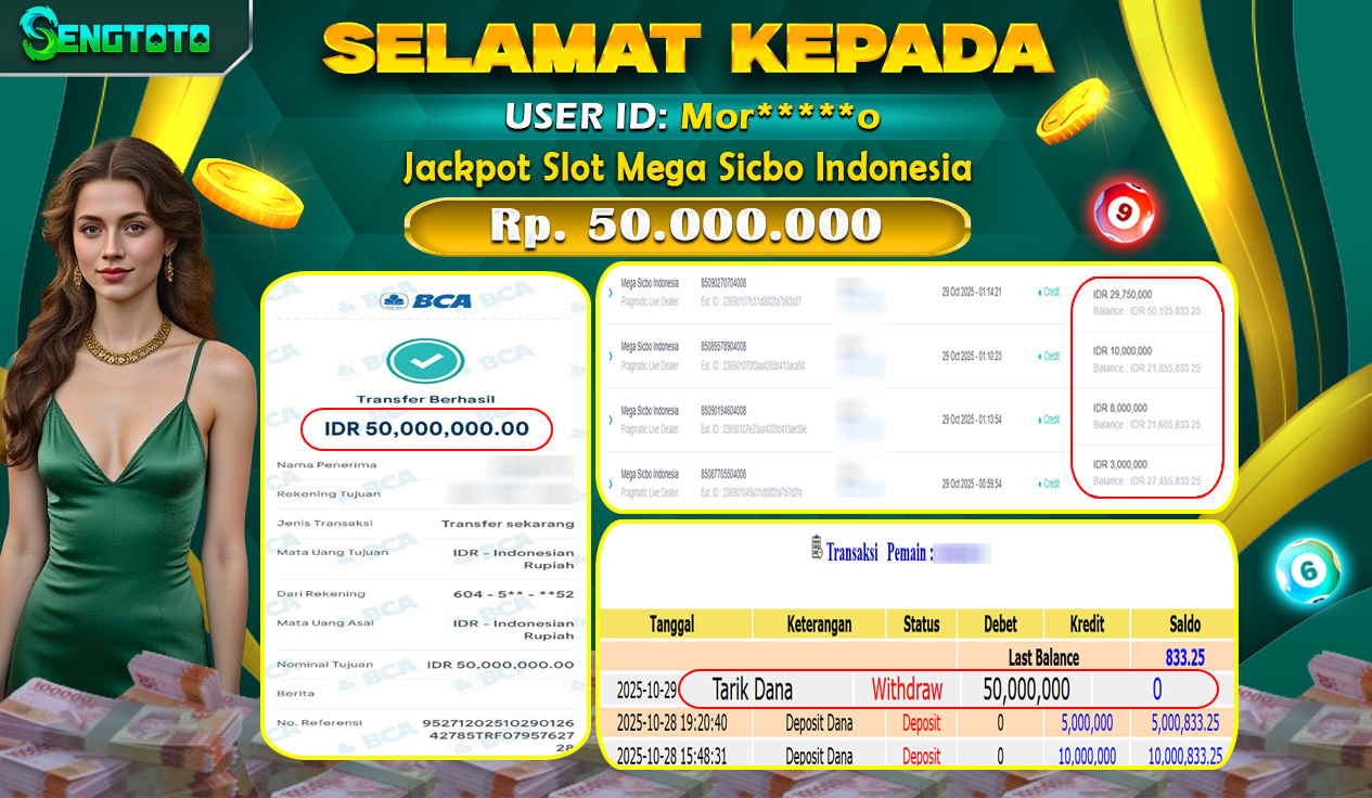 BUKTI PEMBAYARAN SLOT MEGA SICBO INDONESIA