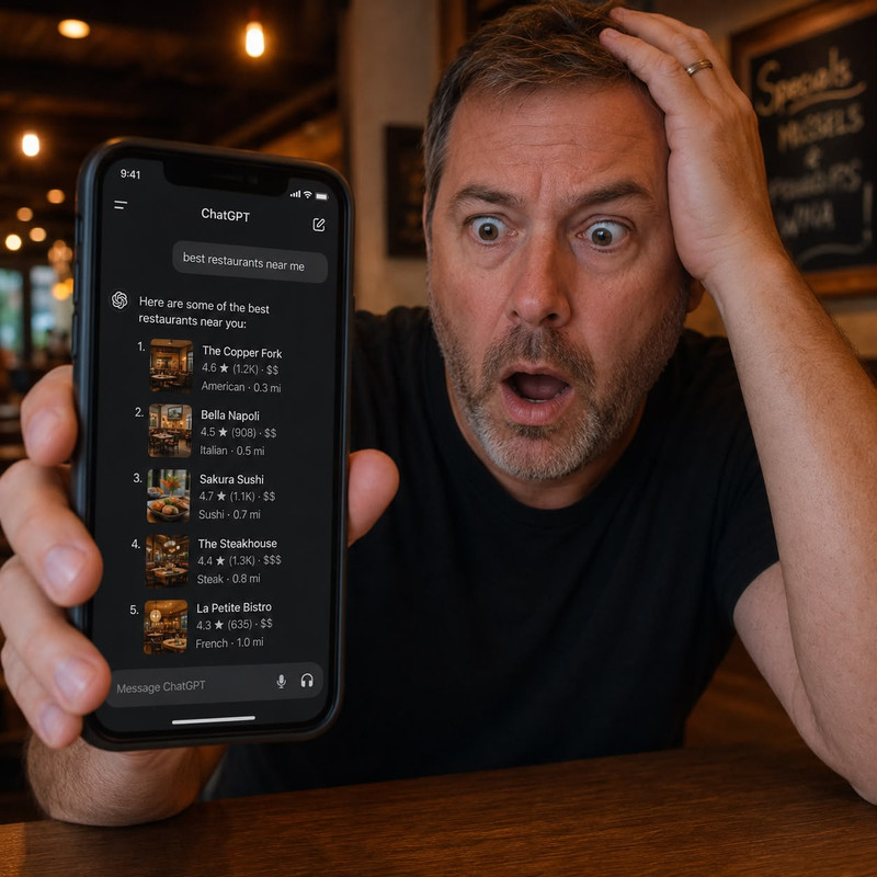 restaurants invisible ChatGPT AI search 2026 audit findings schema visibility
