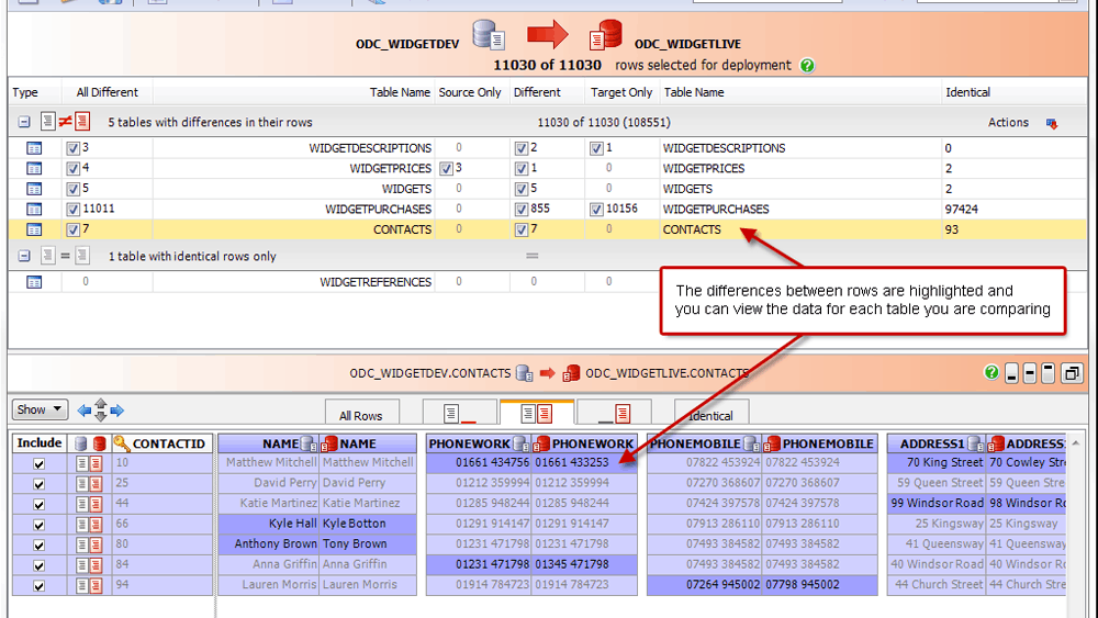 Red Gate Data Compare for Oracle 5.7.18.1902