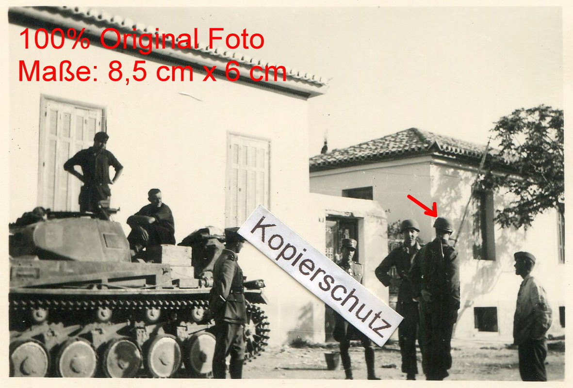 Fallschirmjäger Rgt 2 , Panzer Wappen Teufel in Korinth Nachlass