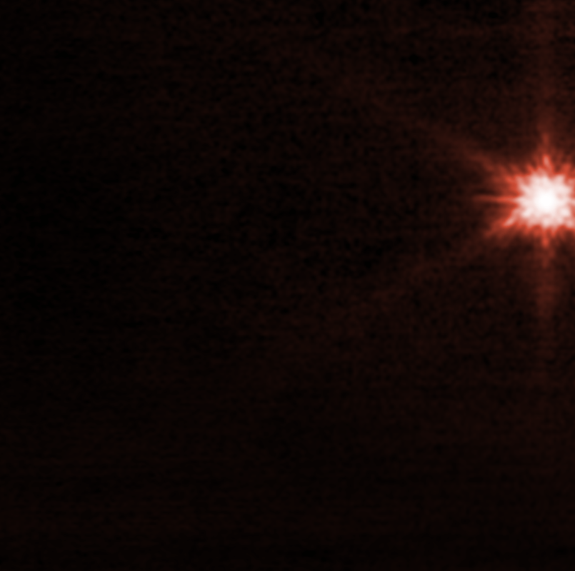La collisione DART vista dal telescopio spaziale James Webb Image credit NASA ESA CSA