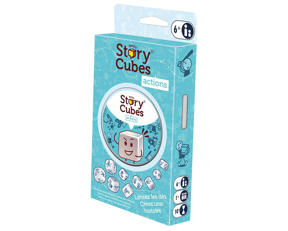 Asmodee Story Cubes Azioni – Gioco Di Dadi Per Inventare Storie, 54 Icone, 10 Milioni Di Combinazioni, Per Famiglie E Amici - 2