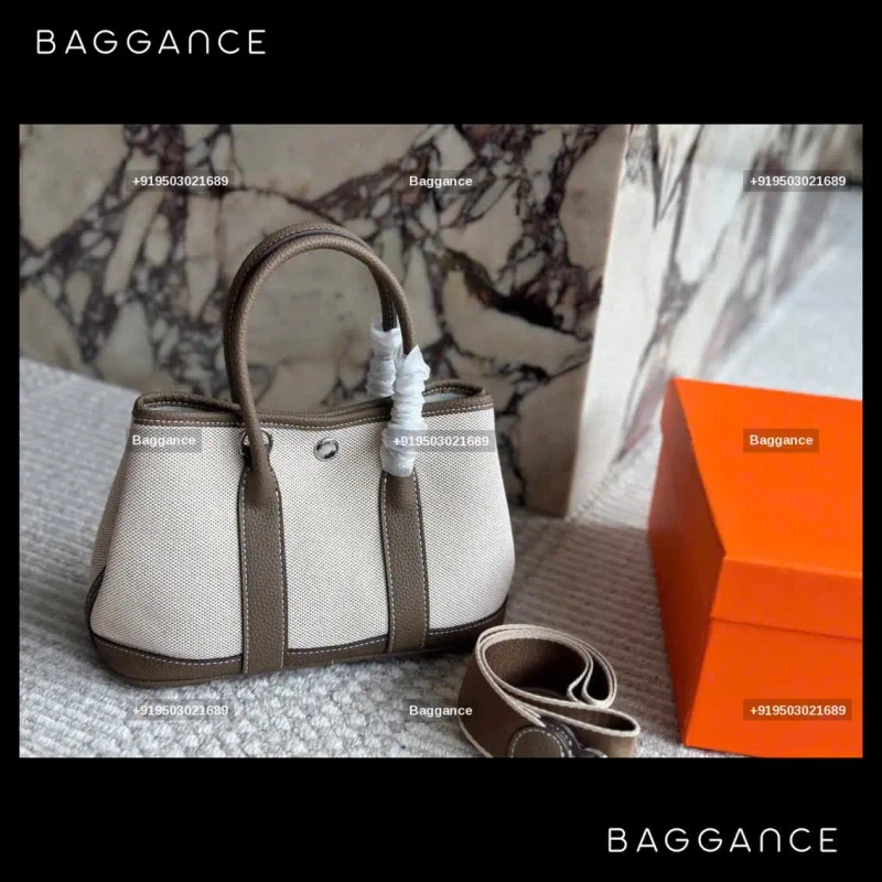 Hermes Garden Brown Handbag | Full Box Edition | 25cm