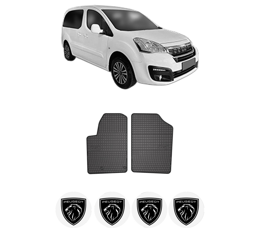 Set covorase presuri PEUGEOT PARTNER ORIGIN Box Body/MPV (G_) din 2008-2015, auto, din cauciuc thermoplastic, 4 Stickere auto cu PEUGEOT