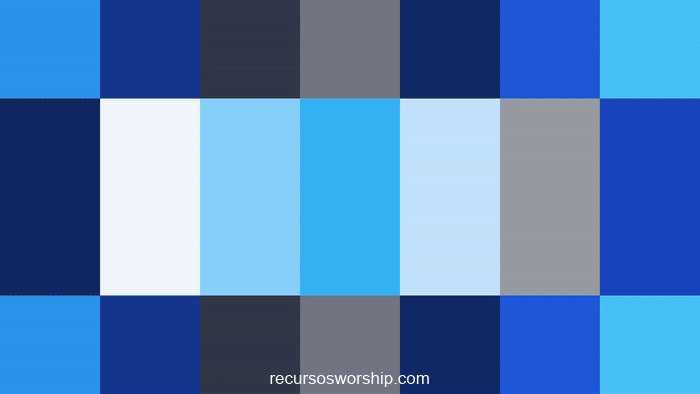 loop vj píxeles azul teal ondas concéntricas