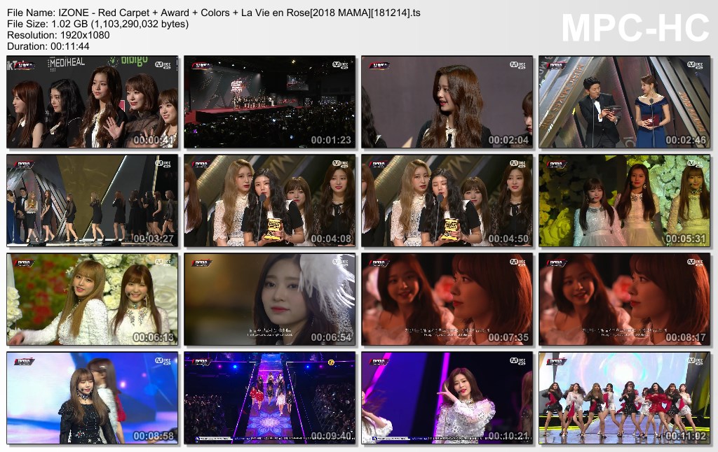 IZONE - Red Carpet   Award   Colors   La Vie en Rose[2018 MAMA][