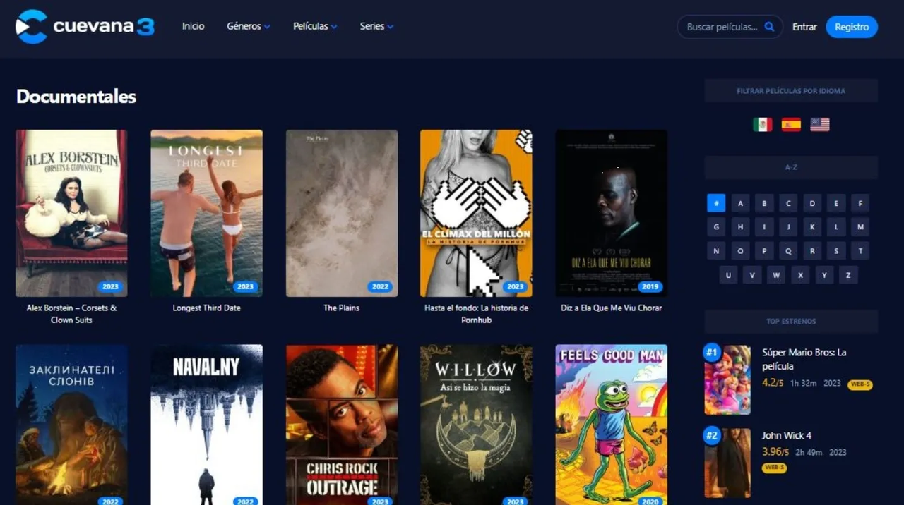 ¿Cómo ver documentales y películas gratis en Cuevana 3?