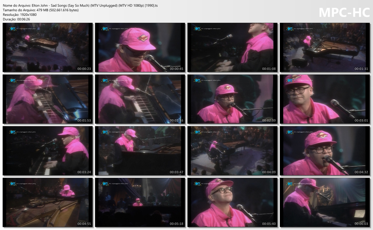 Elton John - Sad Songs (Say So Much) (MTV Unplugged) (MTV HD 1080p) [1990].ts