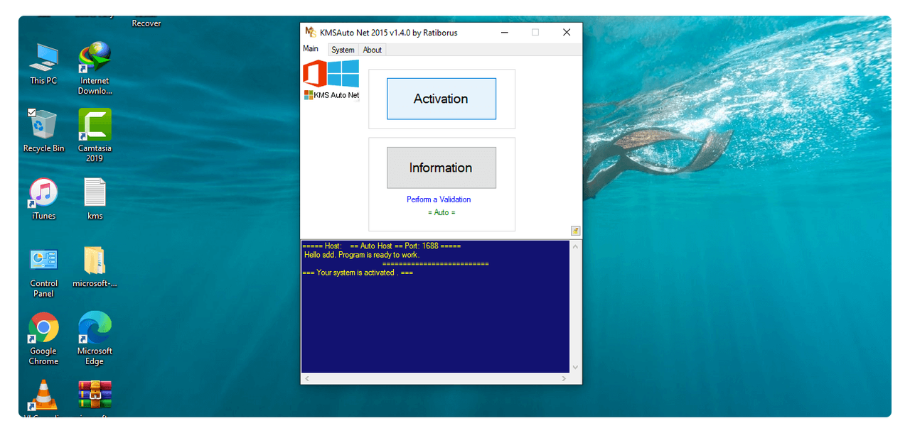 KMSAuto Windows activator