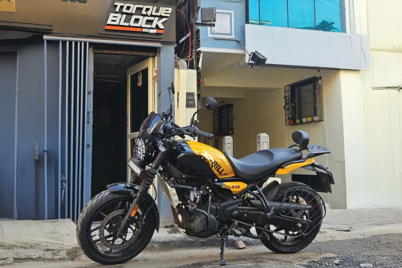 Torque Block tyre expertise for Royal Enfield Guerrilla 450