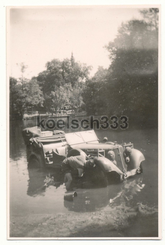 Horch Auto Union PKW Kübelwagen waschen  KNA 44 