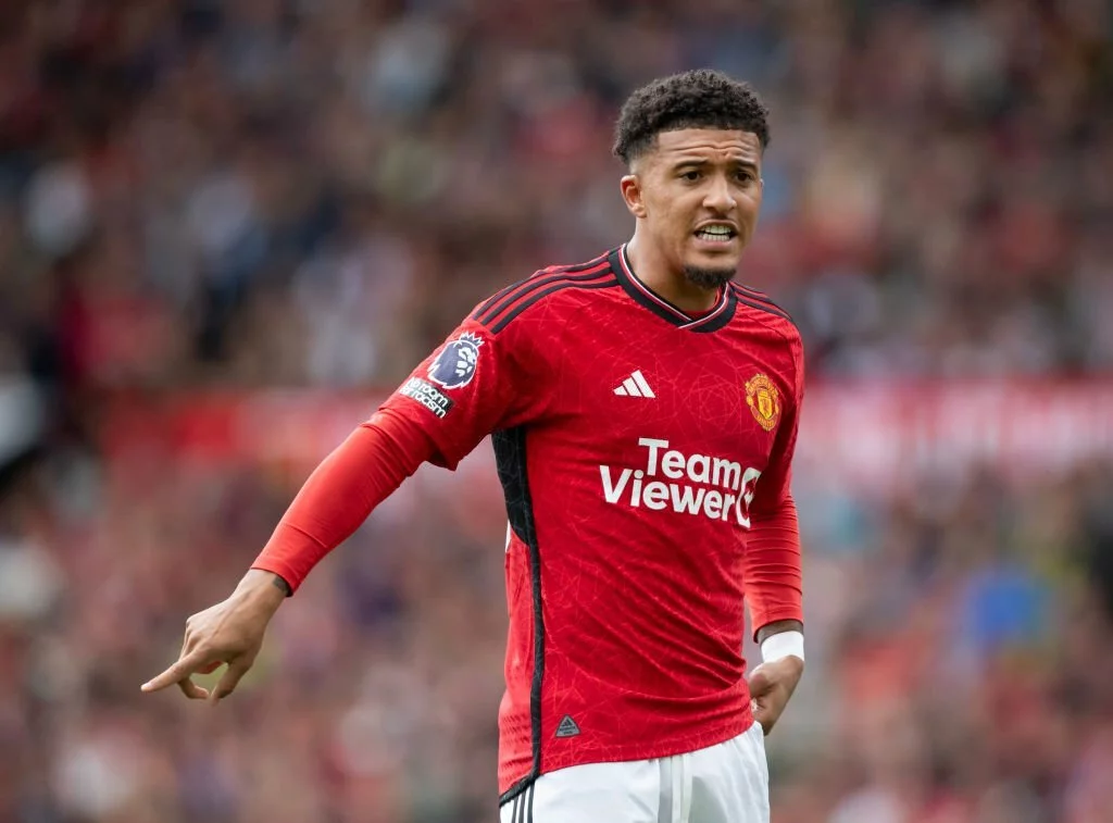 Jadon Sancho playing fo United