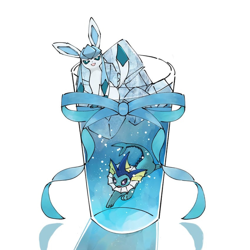 glaceon-and-vaporeon-pokemon-drawn-by-ei