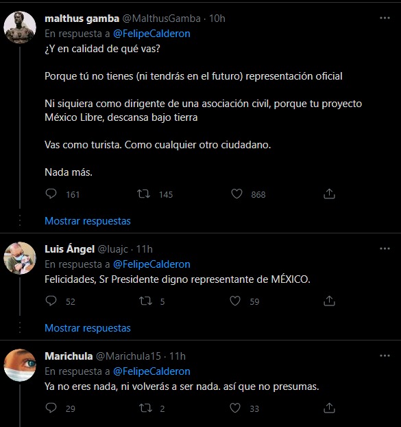 Felipe Calderón recibe duras críticas por presumir su asistencia a la COP26