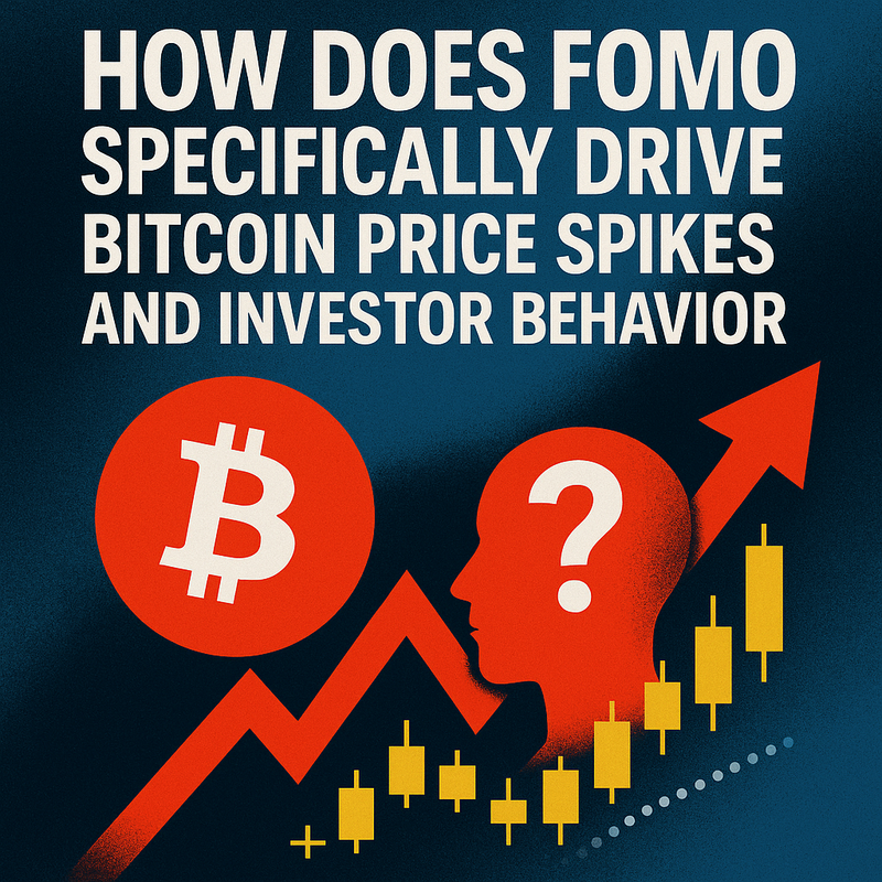 How does FOMO specifically drive Bitcoin price spikes and investor behavior