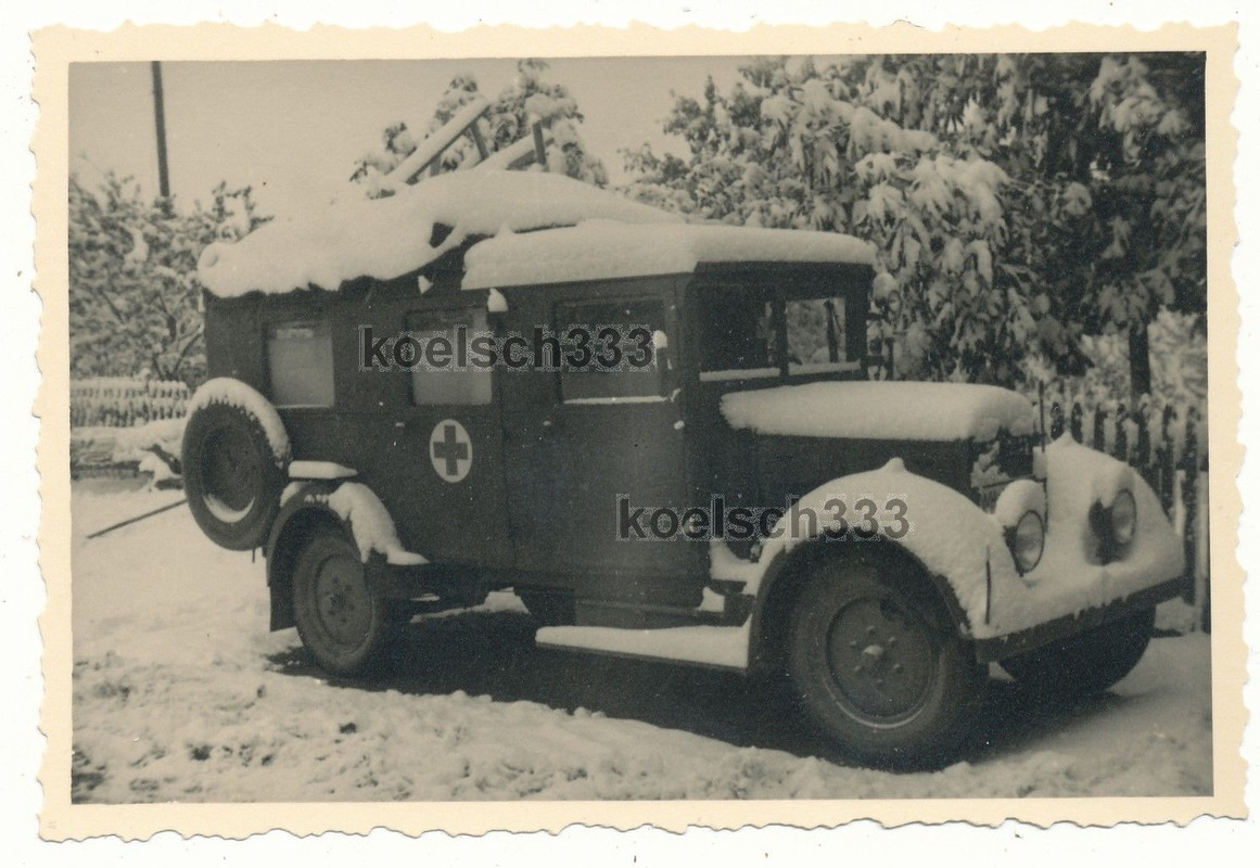 Foto Phänomen Granit Sankra LKW Rotes Kreuz Krankenwagen Wehrmac