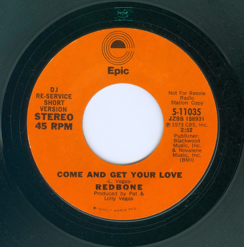 1970's Redbone Hit Come and Get Your Love — Redbone