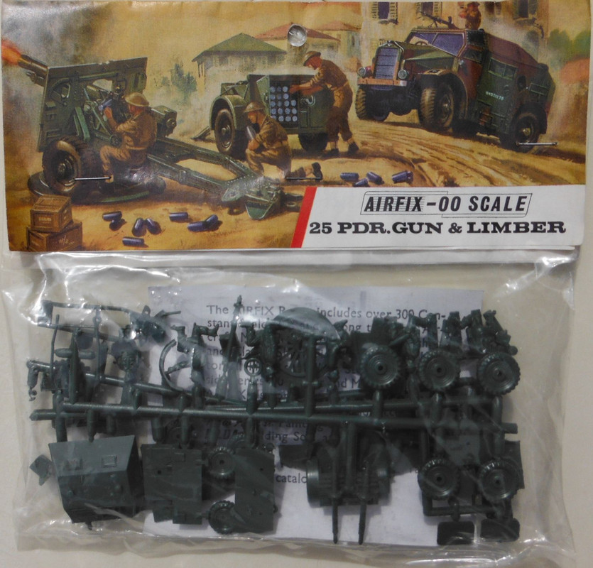 Airfix 76 25pdr Field Gun & Limber (A5V)