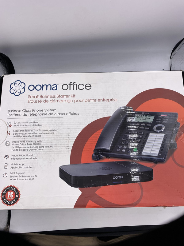 OOMA OFFICE DP1 100-0431-100 BUSINESS CLASS WRILESS DESK PHONE SYSTEM