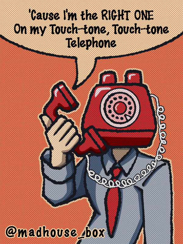 touch tone tele phone guy by madhouse box dgshot9