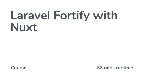 Laravel Fortify with Nuxt