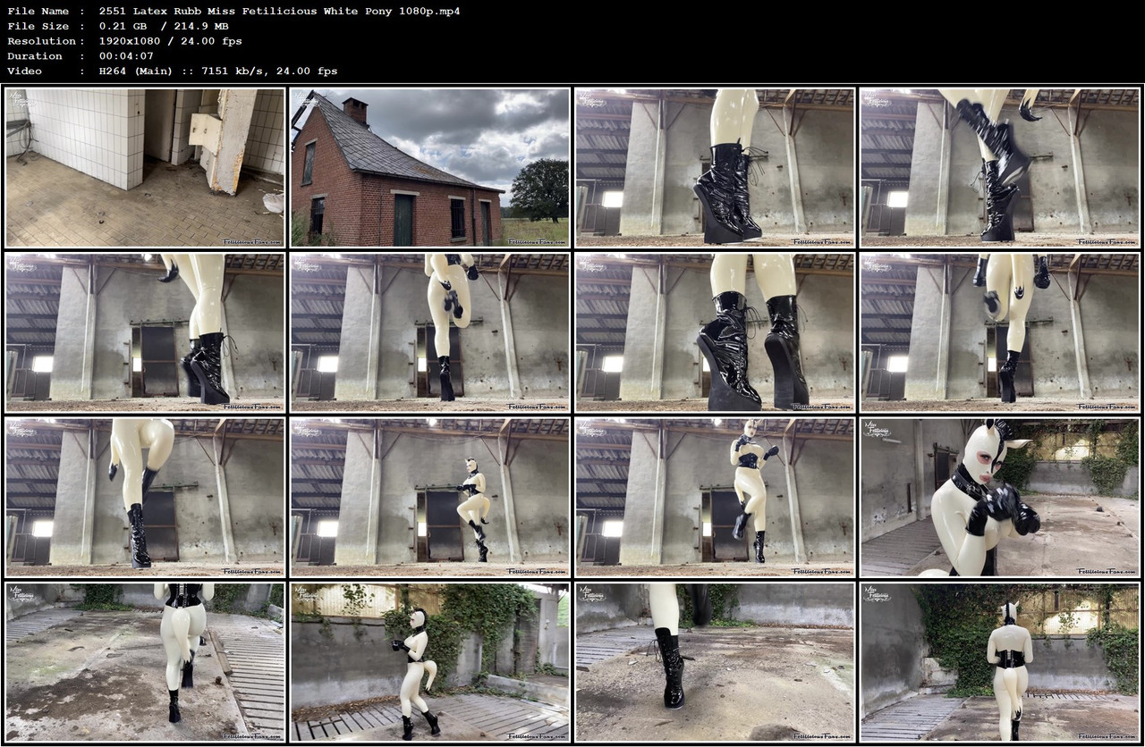 2551 Latex Rubb Miss Fetilicious White Pony 1080p mp4