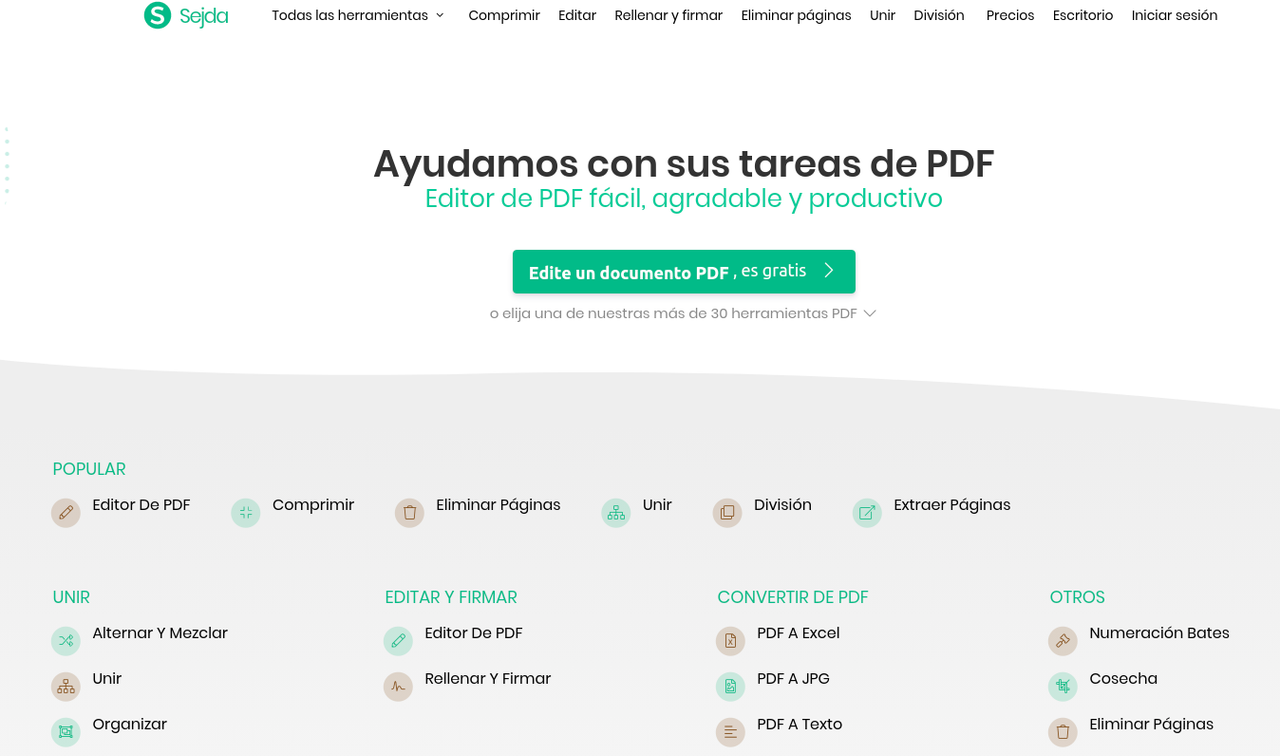 Editar, firmar y modificar archivos pdf gratis