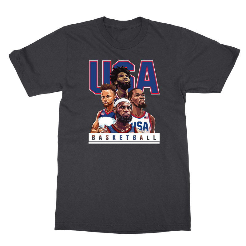 USA Best Players 2024 Basketball Summer Games Tribute Unisex T-Shirt