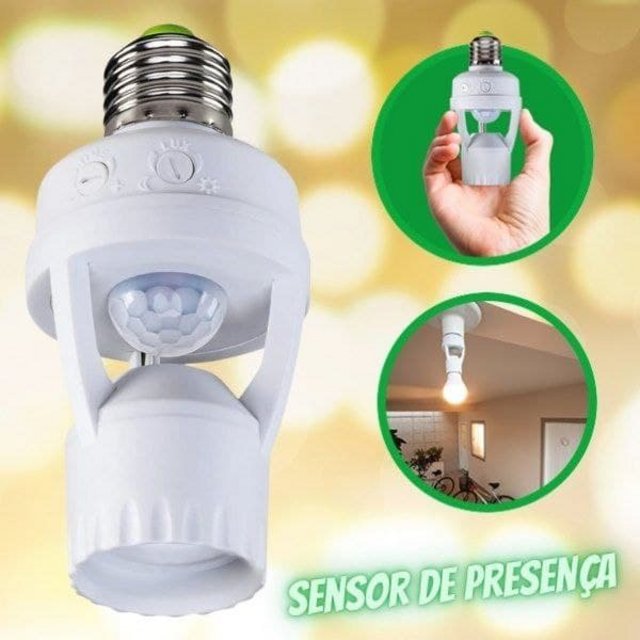 Sensor de Presença para Iluminação com Soquete, Intelbras, ESP 360 S, Branco