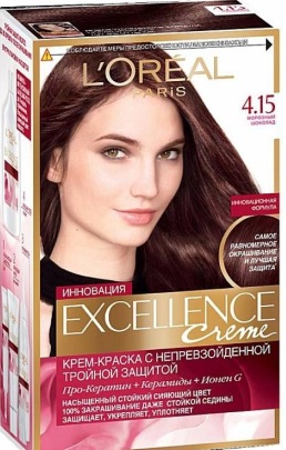 Краски для волос с шоколадными оттенками. Фото палитра Гареньер, Лореаль, Палетт, Эстель, Капус,