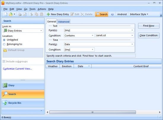 Efficient Diary Pro 5.60 Build 559 Multilingual