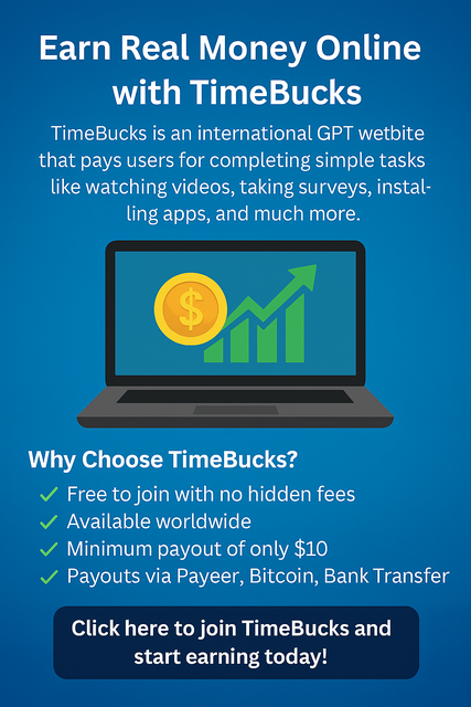 TimeBucks app screenshot