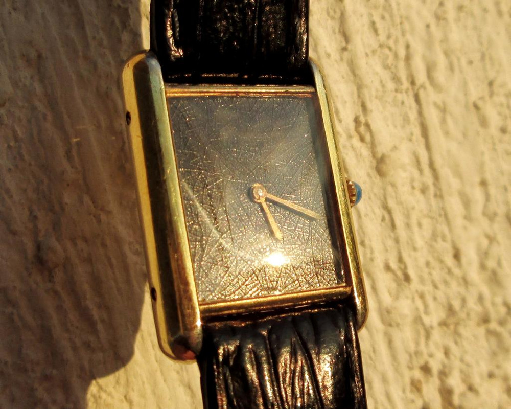 Cartier Must de Tanque Argent 925 Araña Dial Reloj para Cartier Must de Tanque Argent 925 Araña Dial Reloj para