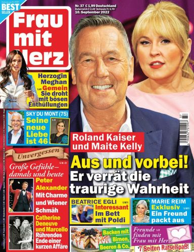 Cover: Frau mit Herz Frauenzeitschrift No 37 vom 10  September 2022